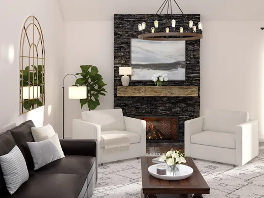 Living Room · Traditional designed by Namita