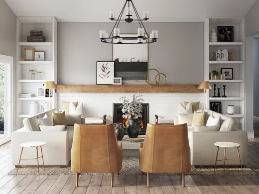 Living Room · Contemporary designed by Lisa