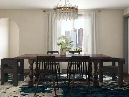 Dining Room · Contemporary designed by Erin