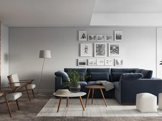 Living Room · Contemporary designed by Maria