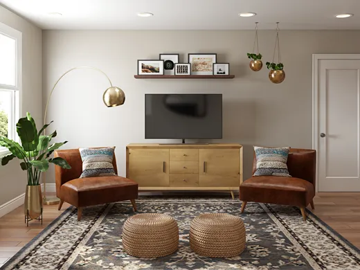 Living Room · Rustic designed by Haley