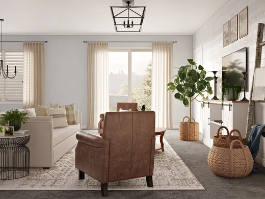 Living Room · Farmhouse designed by Allie