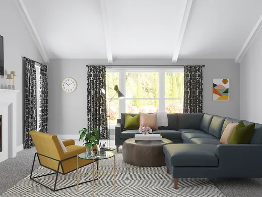 Living Room · Contemporary designed by Sarah