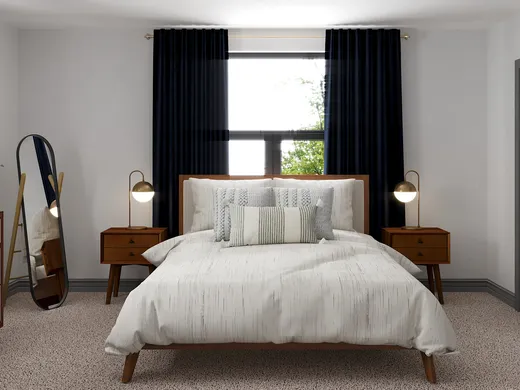 Bedroom · Midcentury Modern designed by Seireen