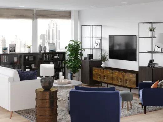 Living Room · Contemporary designed by Patrice
