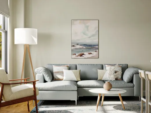 Living Room · Coastal designed by Rebecca
