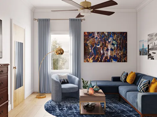 Living Room · Contemporary designed by Katherine