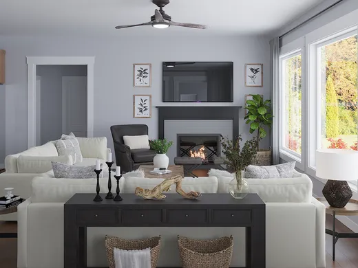 Living Room · Farmhouse designed by Amber