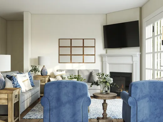 Living Room · Traditional designed by Kate
