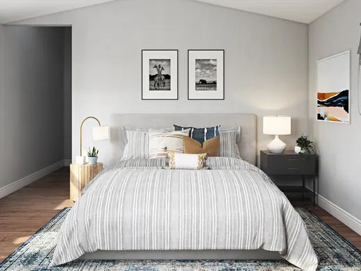 Bedroom · Eclectic designed by Leslie