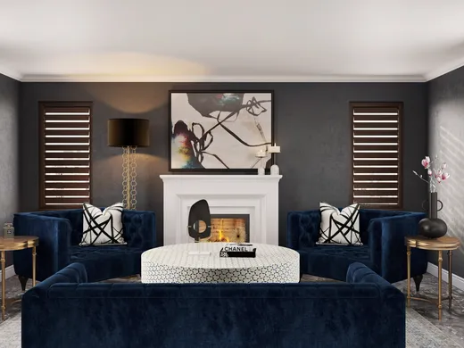 Living Room · Contemporary designed by Brianna