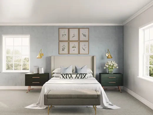Bedroom · Midcentury Modern designed by Brooke