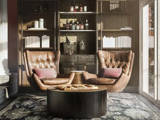 Living Room · Glam designed by Ana