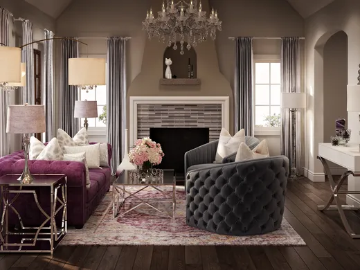 Living Room · Contemporary designed by Randi