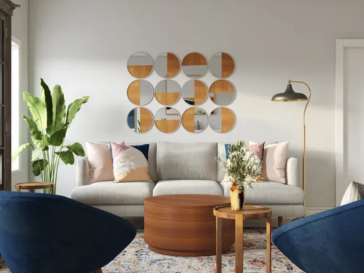 Living Room · Midcentury Modern designed by Izzy