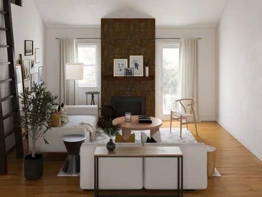 Living Room · Farmhouse designed by Elisabeth