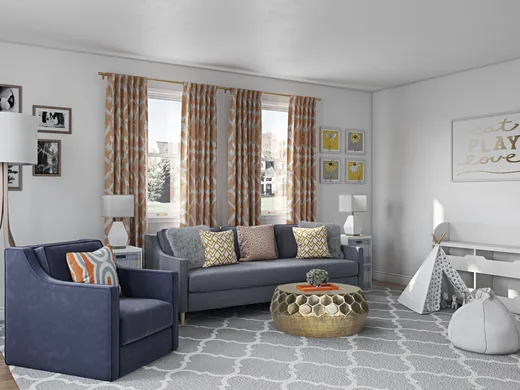 Living Room · Farmhouse designed by Jennifer