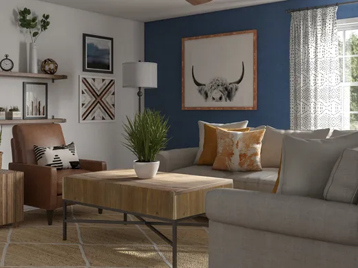 Living Room · Eclectic designed by Monica