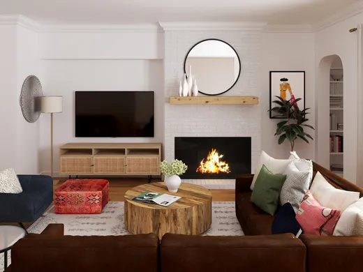 Living Room · Eclectic designed by Natalie