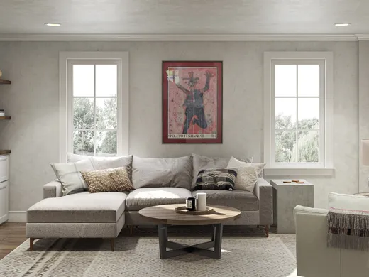 Living Room · Contemporary designed by Erin