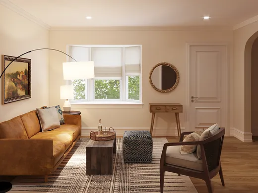 Living Room · Contemporary designed by Leah