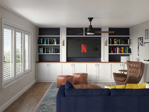 Living Room · Contemporary designed by Sharon