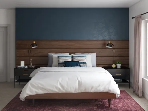 Bedroom · Midcentury Modern designed by Fendy
