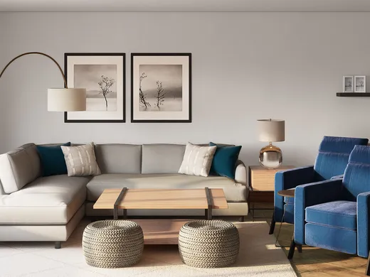 Living Room · Farmhouse designed by Sara
