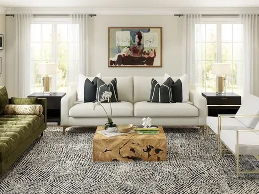 Living Room · Contemporary designed by Tracie