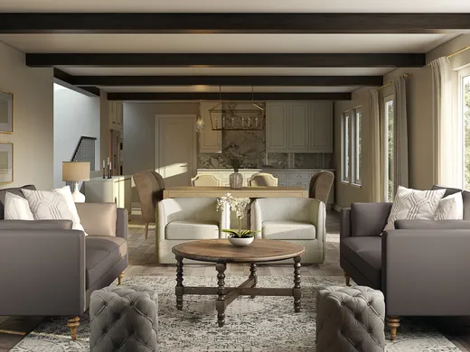 Living Room · Glam designed by Paige