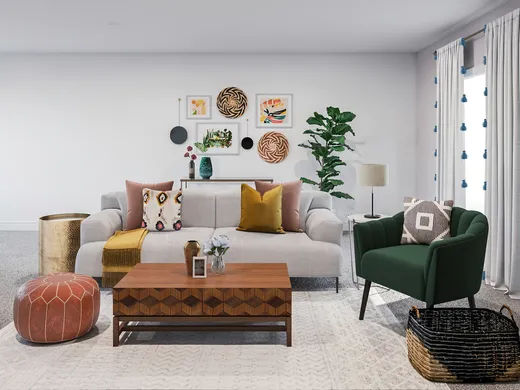 Living Room · Eclectic designed by Alexandra