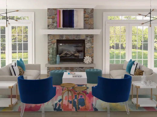 Living Room · Glam designed by Yoseika