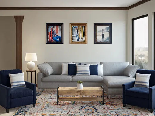 Living Room · Farmhouse designed by Laura