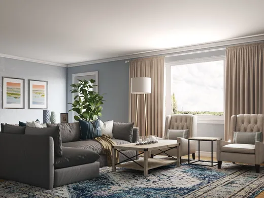 Living Room · Coastal designed by Aubrey