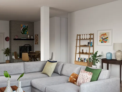 Living Room · Eclectic designed by Samantha
