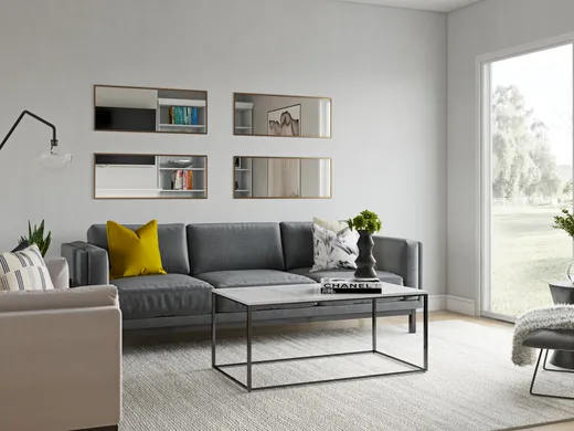 Living Room · Contemporary designed by Brenna