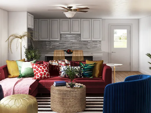 Living Room · Eclectic designed by Erica