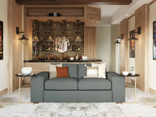 Living Room · Contemporary designed by Fendy