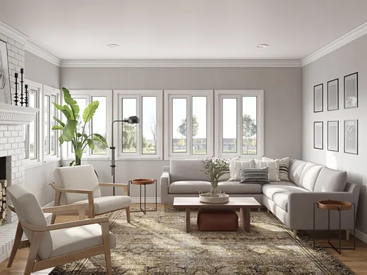 Living Room · Eclectic designed by Brianna
