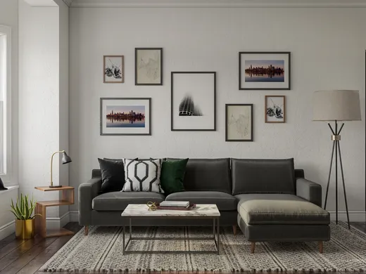 Living Room · Modern designed by Erin