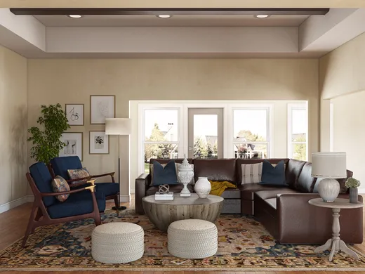 Living Room · Farmhouse designed by Ashley