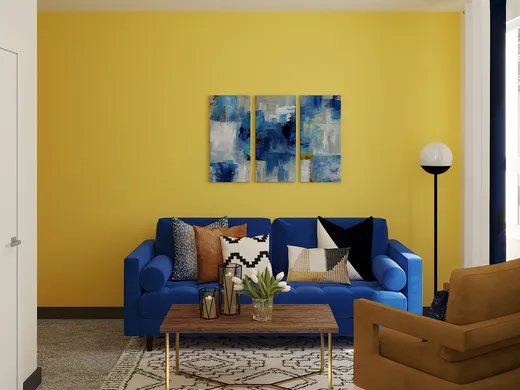 Living Room · Glam designed by Fendy