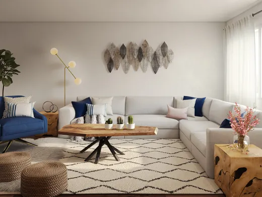Living Room · Midcentury Modern designed by Vana