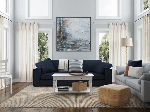 Living Room · Coastal designed by Sabra