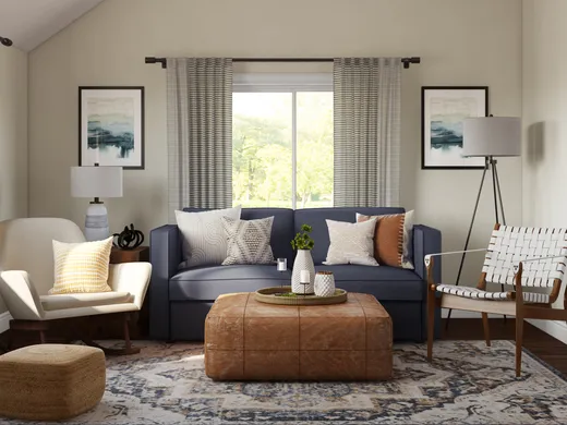 Living Room · Contemporary designed by Fendy