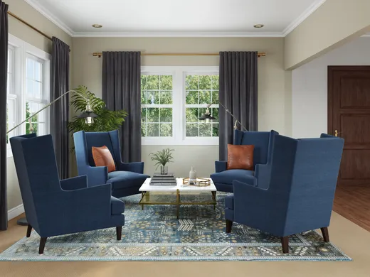 Living Room · Eclectic designed by Brianna