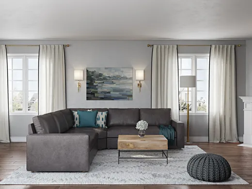 Living Room · Transitional designed by Julie