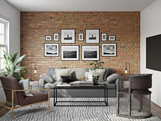 Living Room · Glam designed by Megan