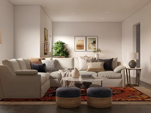 Living Room · Coastal designed by Gretchen