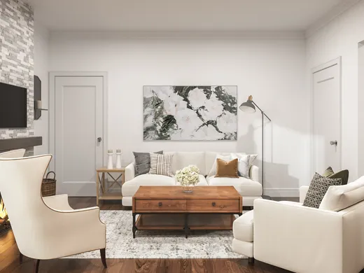 Living Room · Farmhouse designed by Jennifer